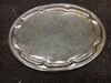 Embossed silver tray