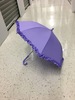 Kids umbrella- purple ruffled