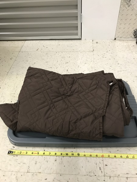 Brown Quilted Blanket