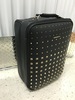 Suitcase, wheeled black studed