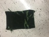 Small green velvet drawstring bag