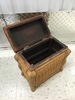 Small woven storage trunk