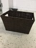Brown rectangular basket