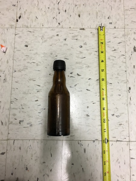 Mini brown bottle