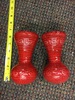 Red salt and peeper shakers