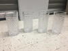Set of acrylic fancy water glasses