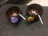 set of coconut drinking cups