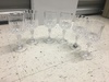 set of acrylic crystal wine goblets