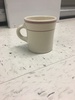 Ceramic mug with red ring