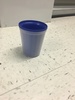 Blue plastic cup
