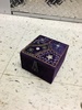 Purple velt decrotive box