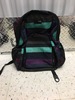Purple and blue backpack