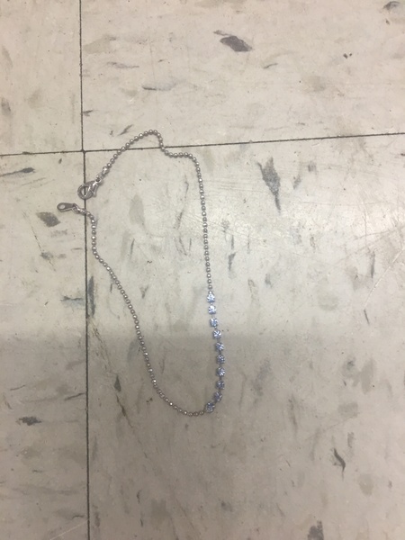 blue rhinestone necklace