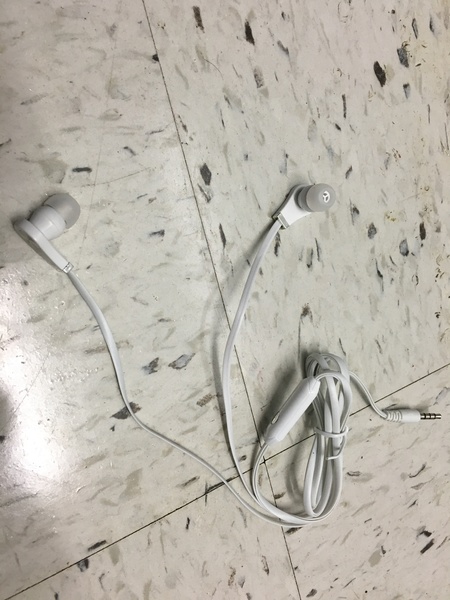 White earbuds