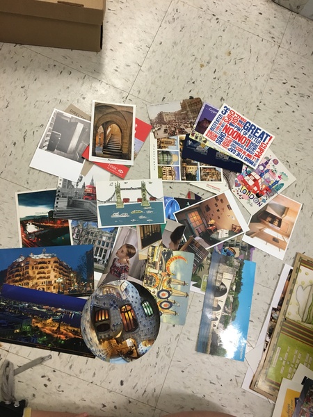 stack of postcards