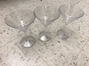 Set of (3) acrylic martini glasses