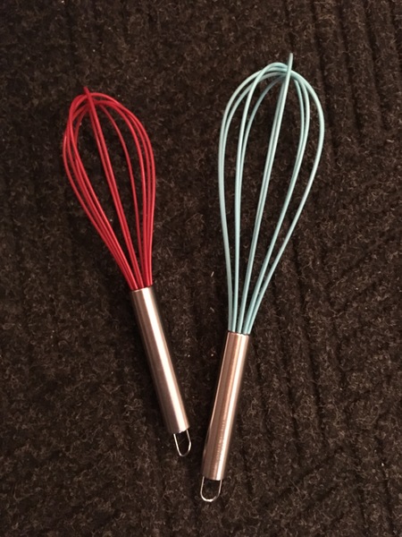 Red and Blue whisks