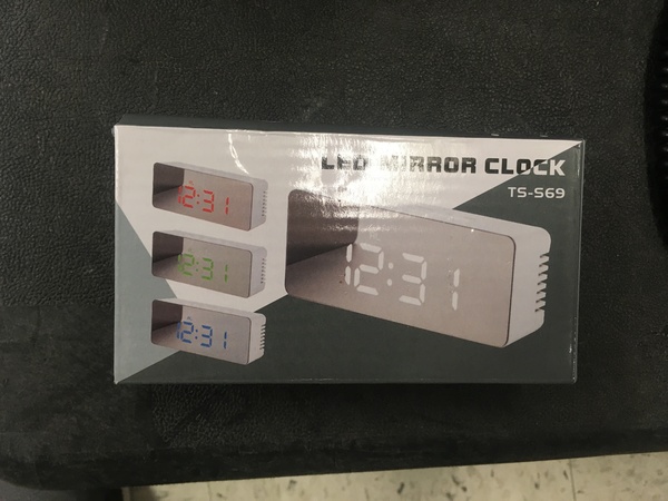 Led mirror clock