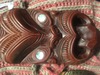 mother of pearl wooden mask