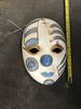 Blue and White Small Ceramic Mask 