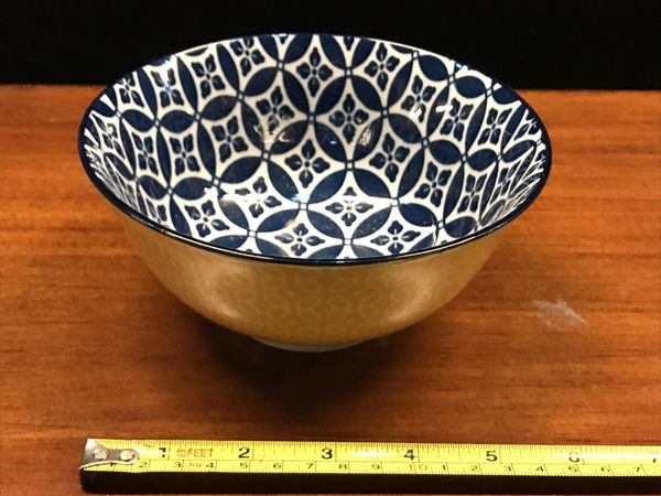 Blue and Yellow Bowl