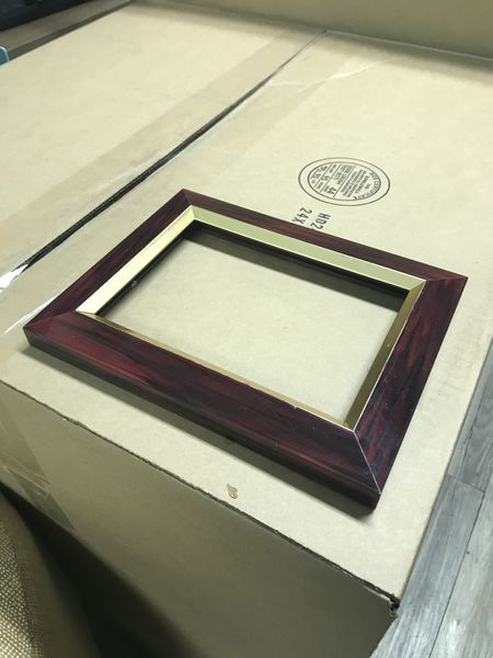 Brown and Gold Wood Frame 
