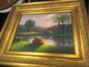 Landscape Painting in Embellished Gold Frame