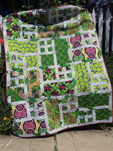 Green Patterned Quilt