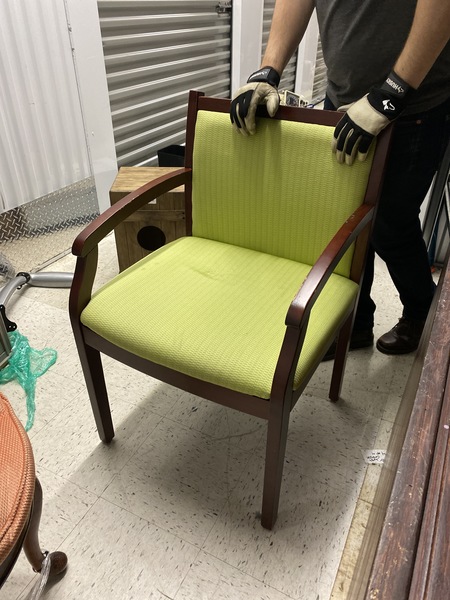 104.6 - Green Waiting Room Chair 