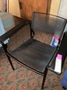 105.1 - Black Metal Armchair, with Rubber Rope 