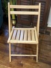 103.2 Light Wood Slats Folding Chair 
