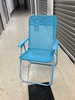 103.6 - Turquoise Mesh Beach Chair 
