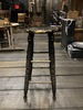 107.5 - Black wood stool